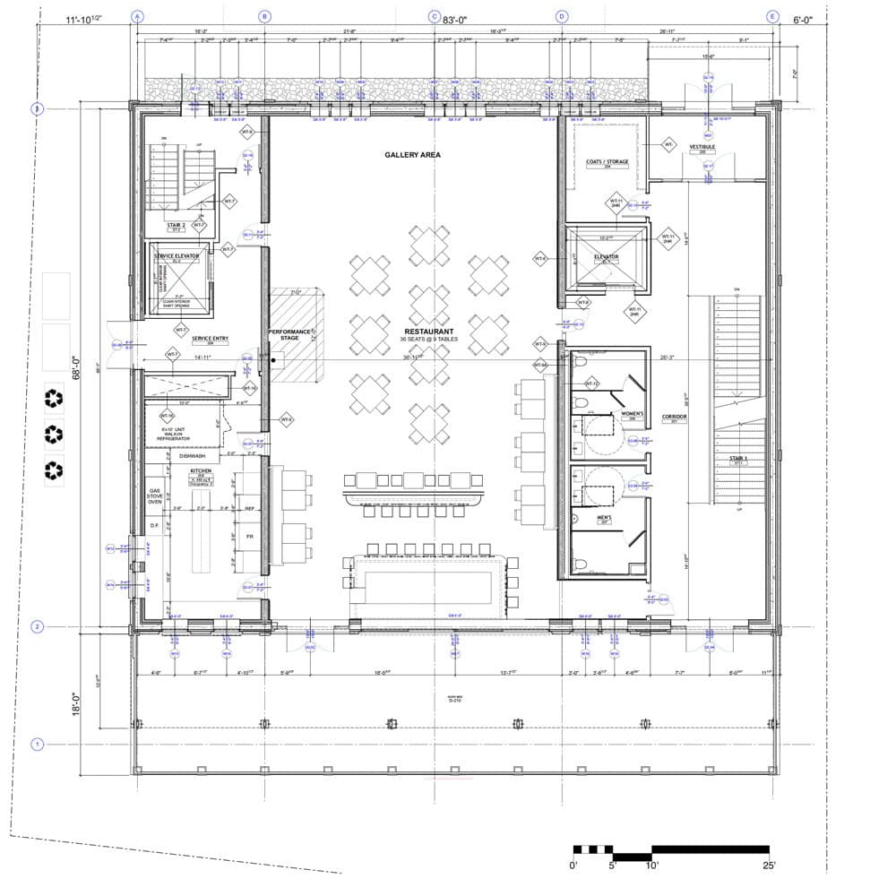 Irish Cultural Center 1st floor plan